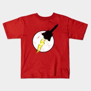 SR-71 Blackbird Thunder Logo Kids T-Shirt